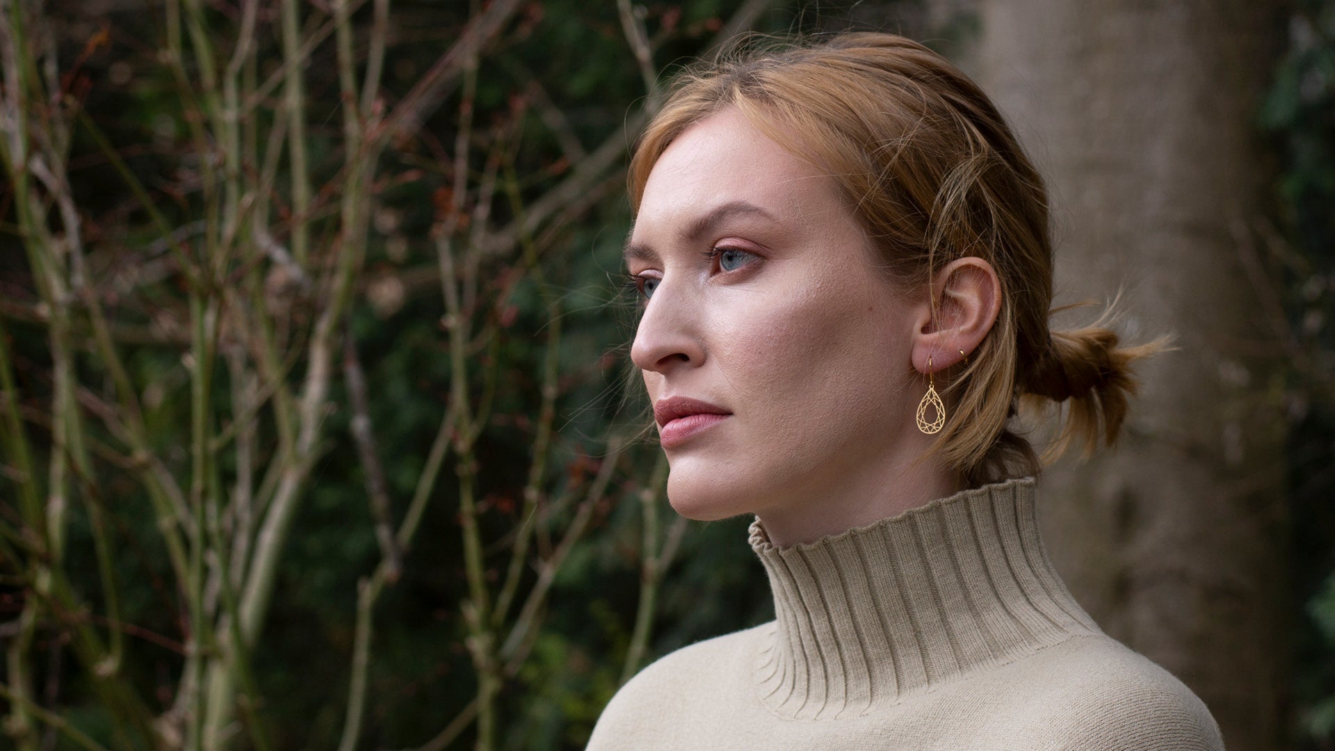 Tropfenförmige Ohrringe