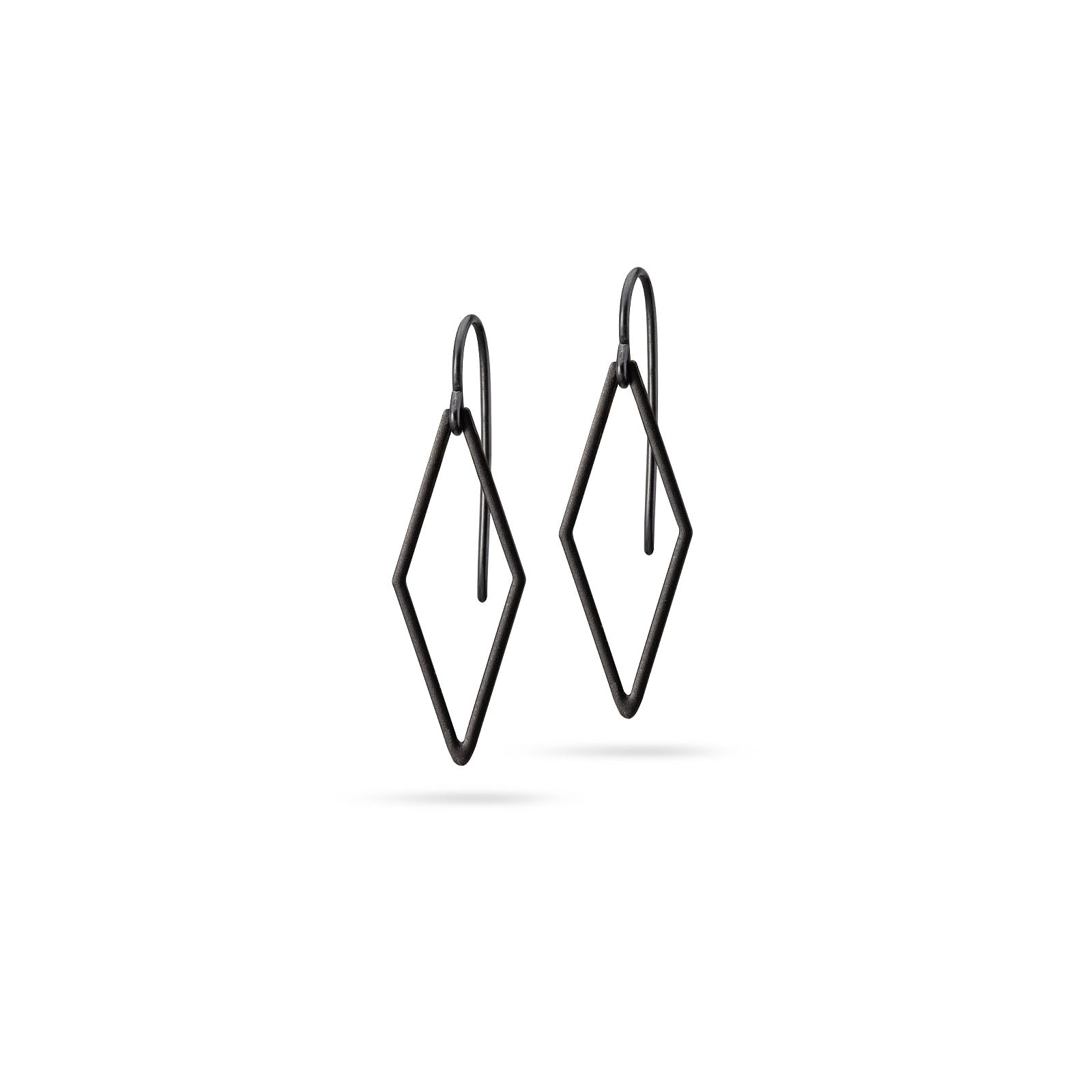 Puristische Ohrringe | schwarz