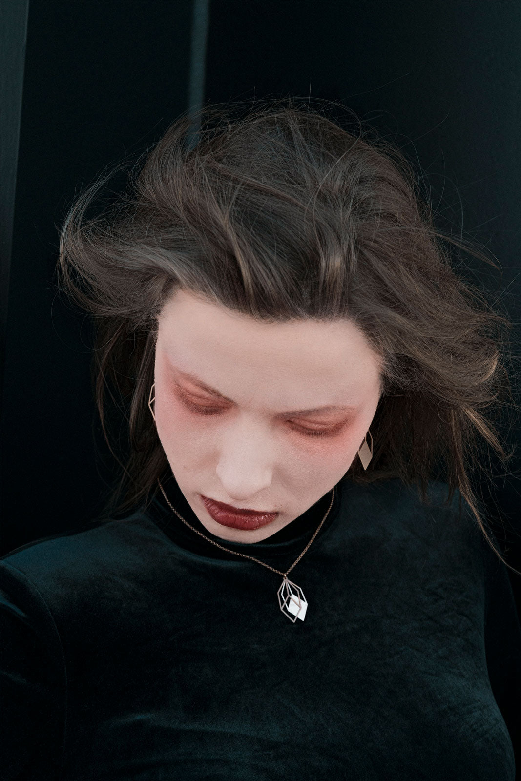 Geometrischer Anhänger Cubicum | Edelstahl