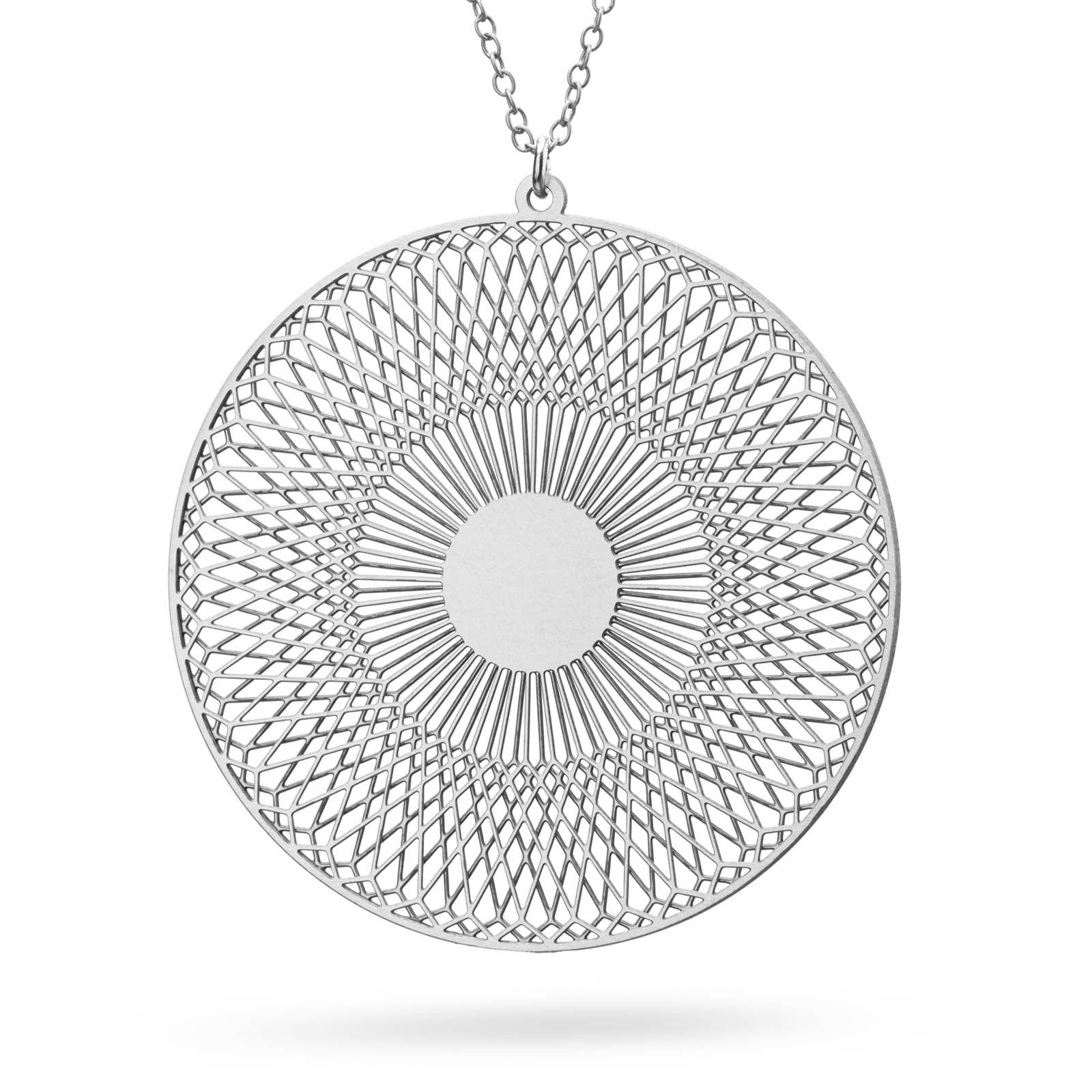 Halskette Sonnenrad Medium | Edelstahl