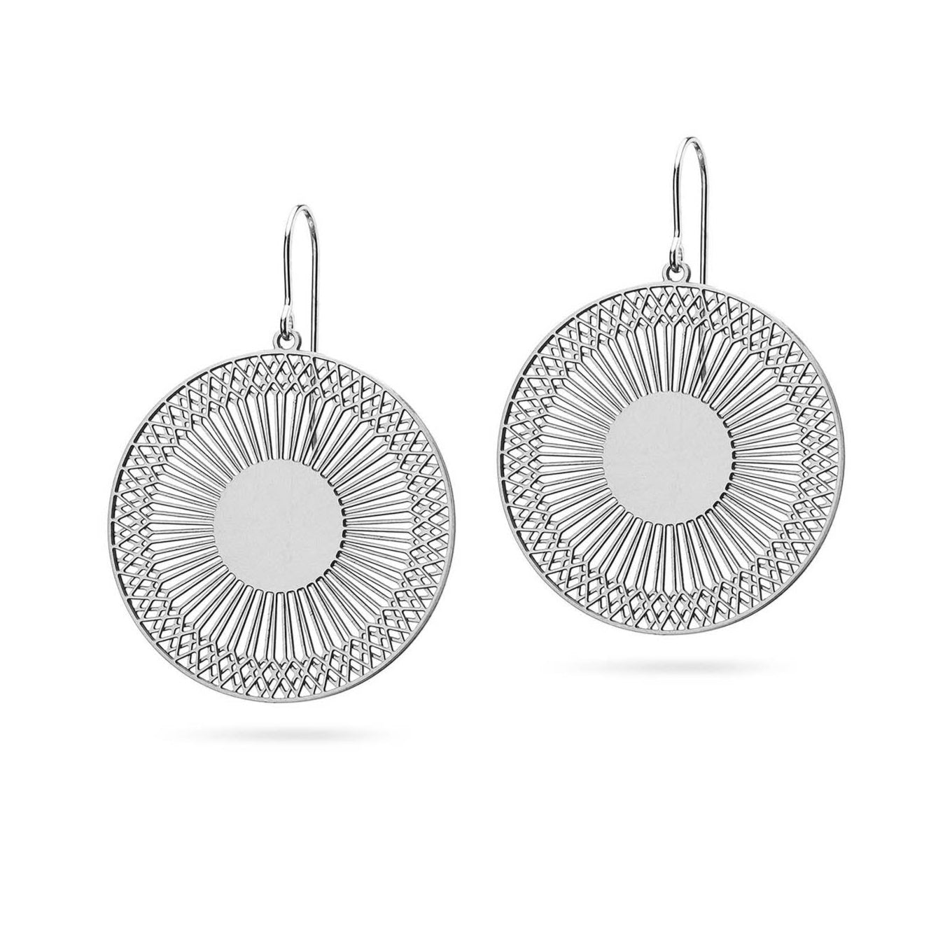 Runde Ohrringe komplex Edelstahl