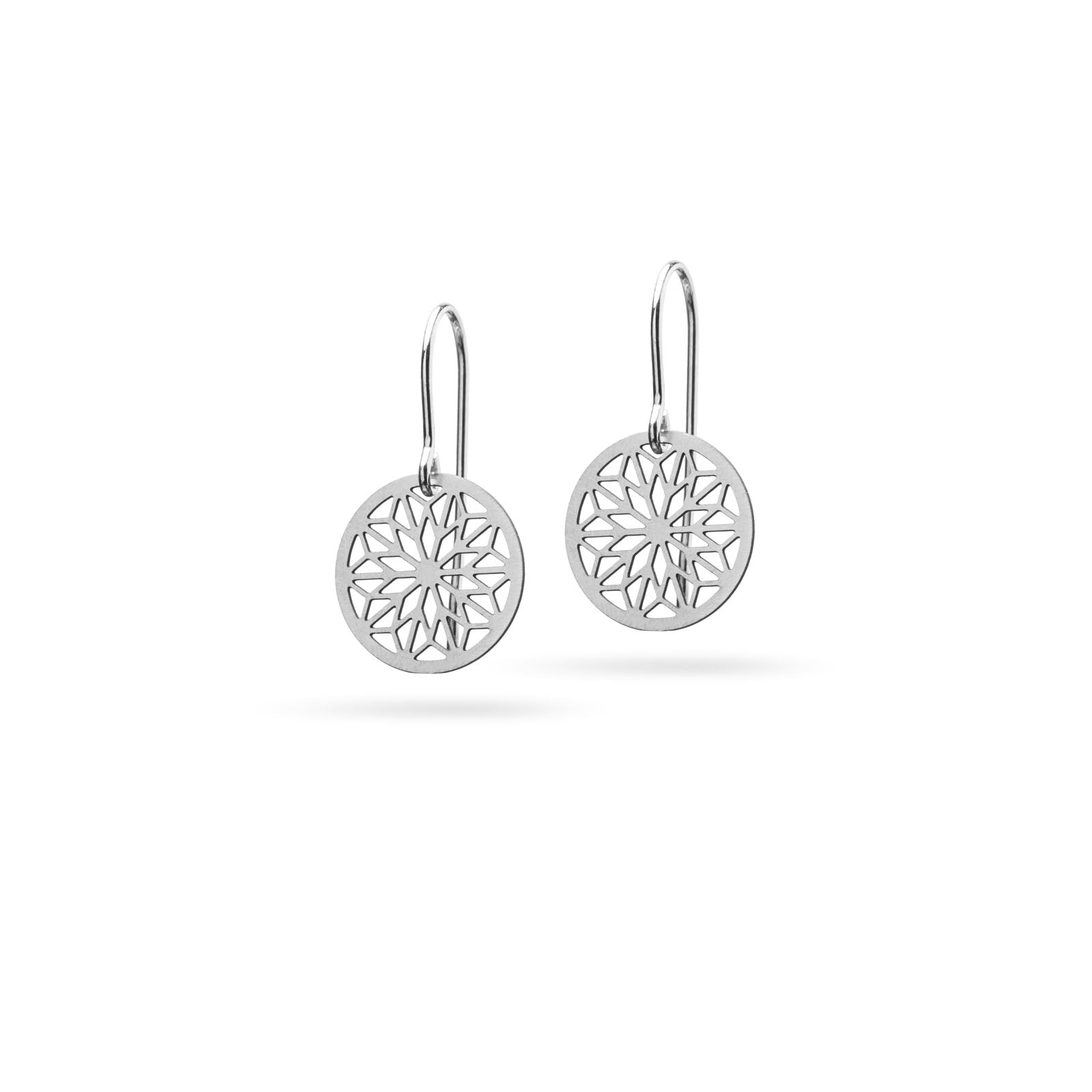 Kleine Mandala Ohrringe | Edelstahl