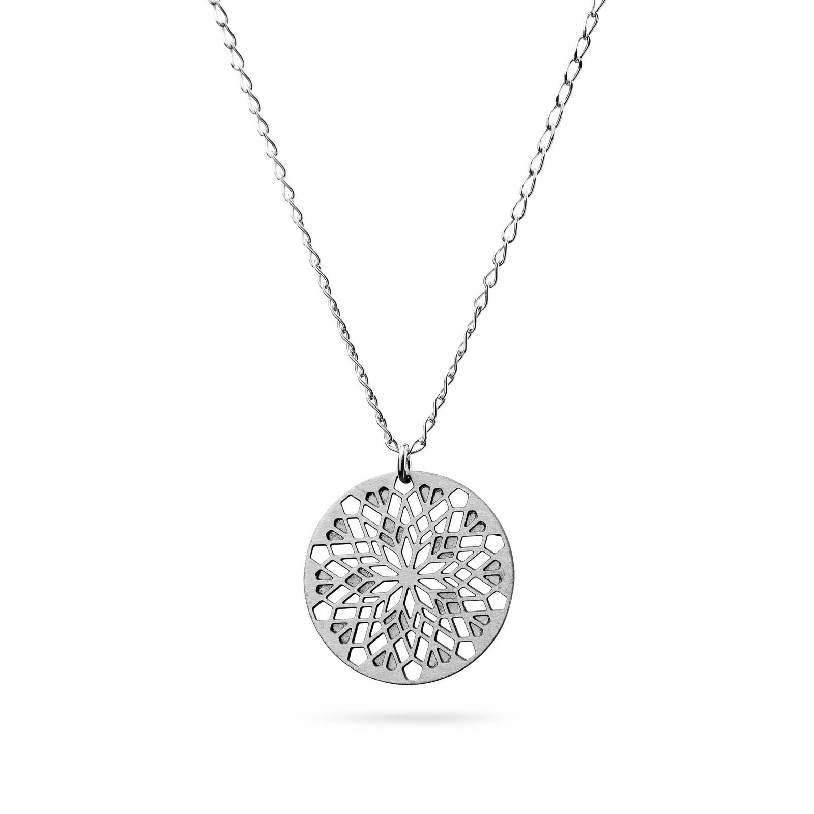 Mandala Anhänger "Viola" | Edelstahl