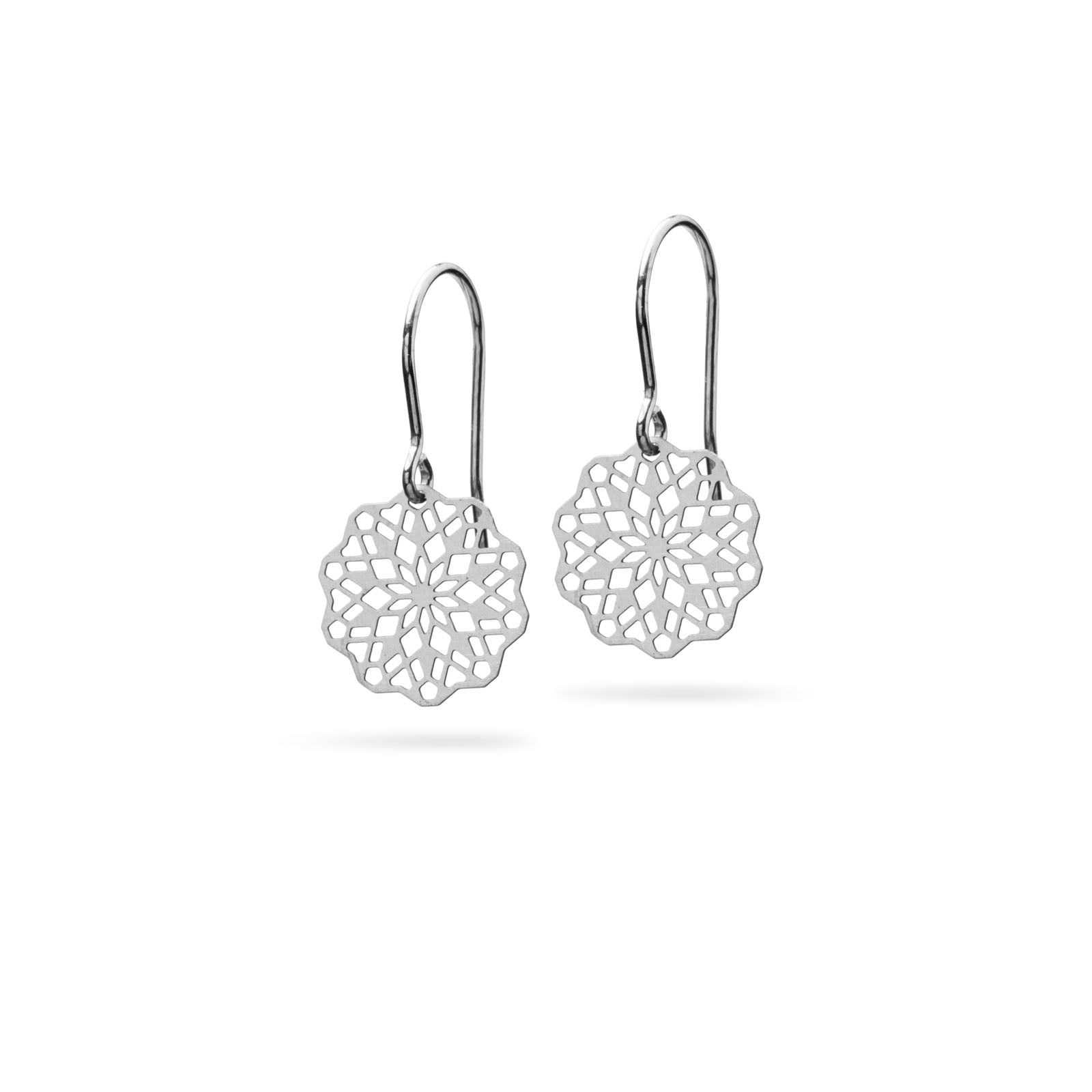 Florale mini Ohrhänger Edelstahl