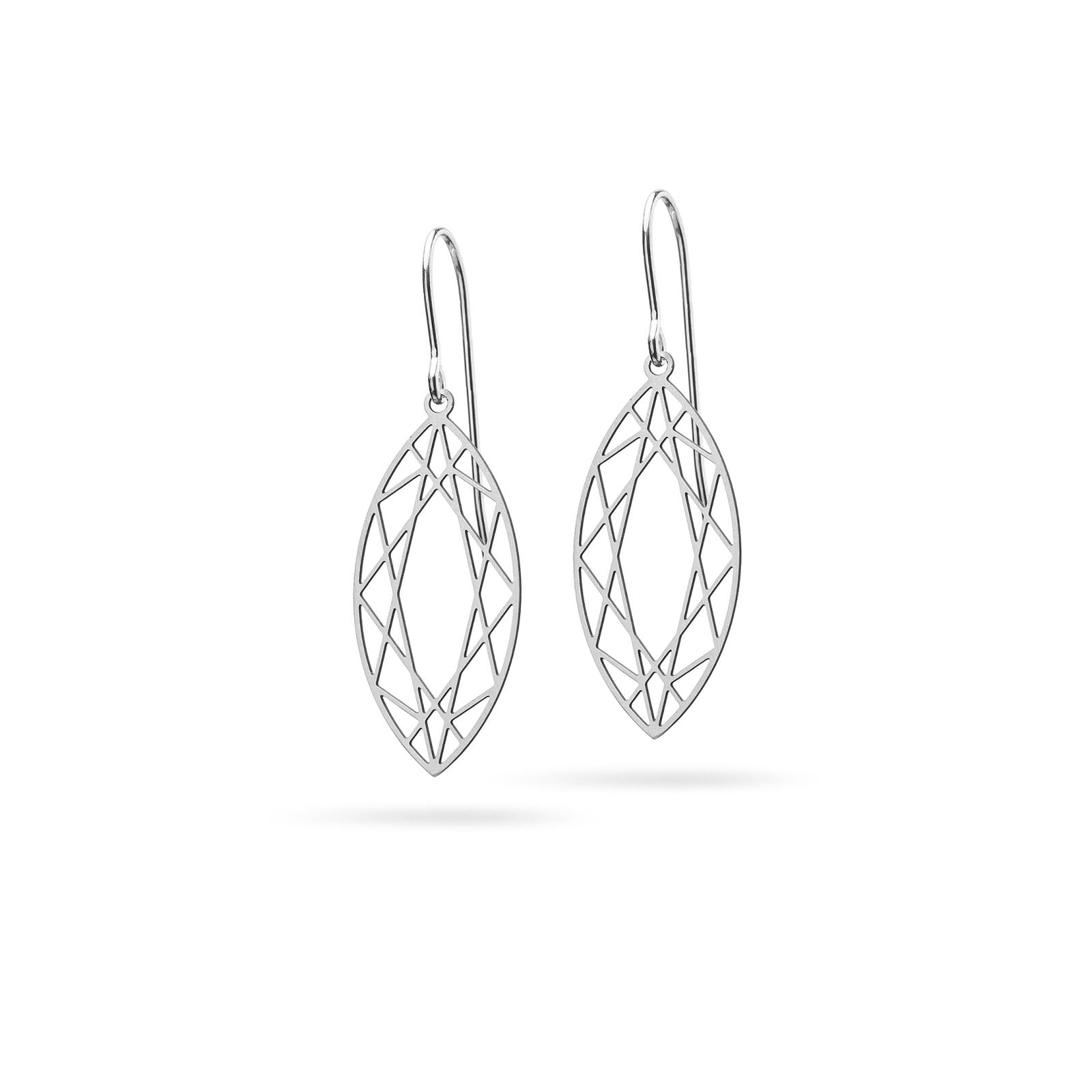 Filigrane Ohrringe "Navette" Edelstahl