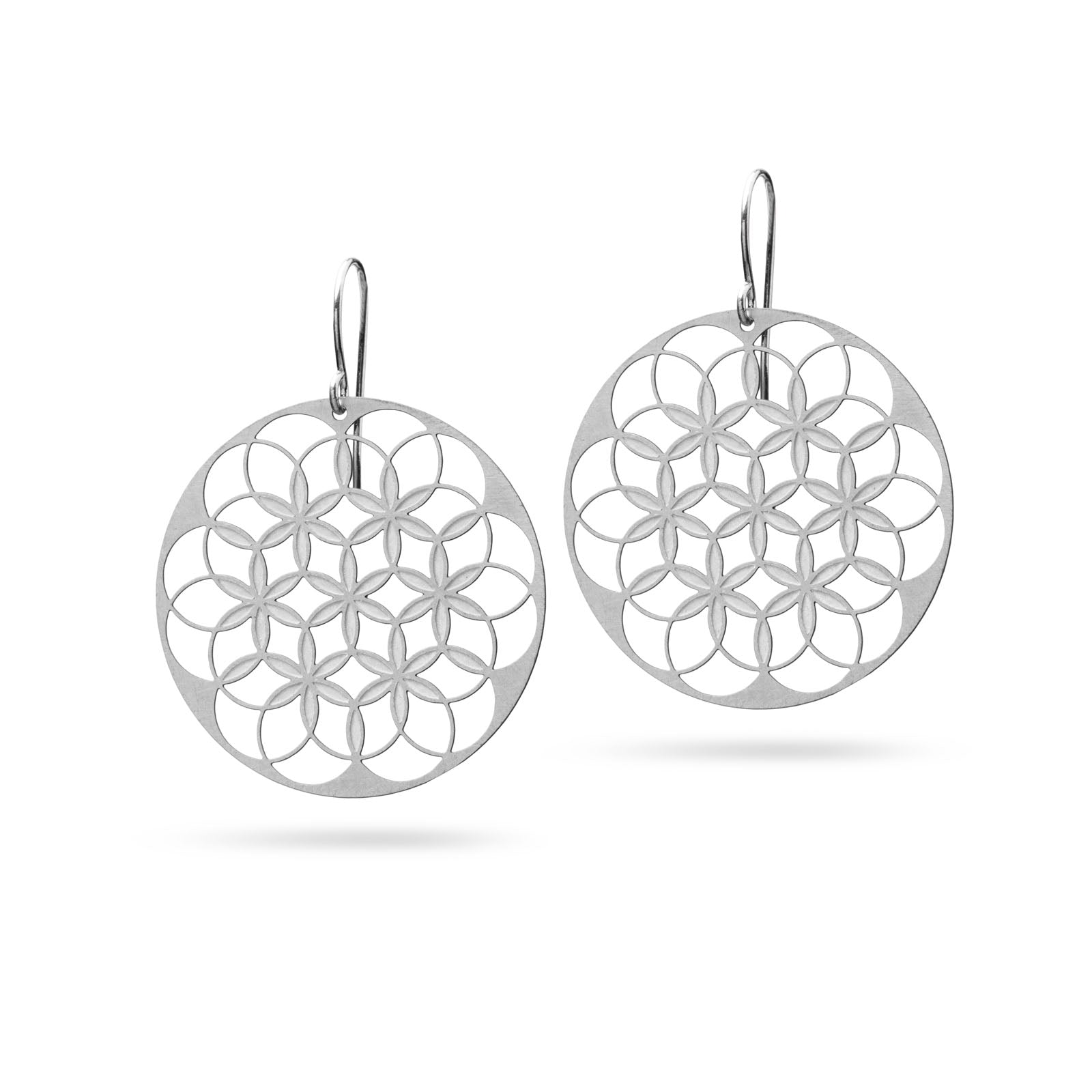 Flower of Life Ohrringe Edelstahl