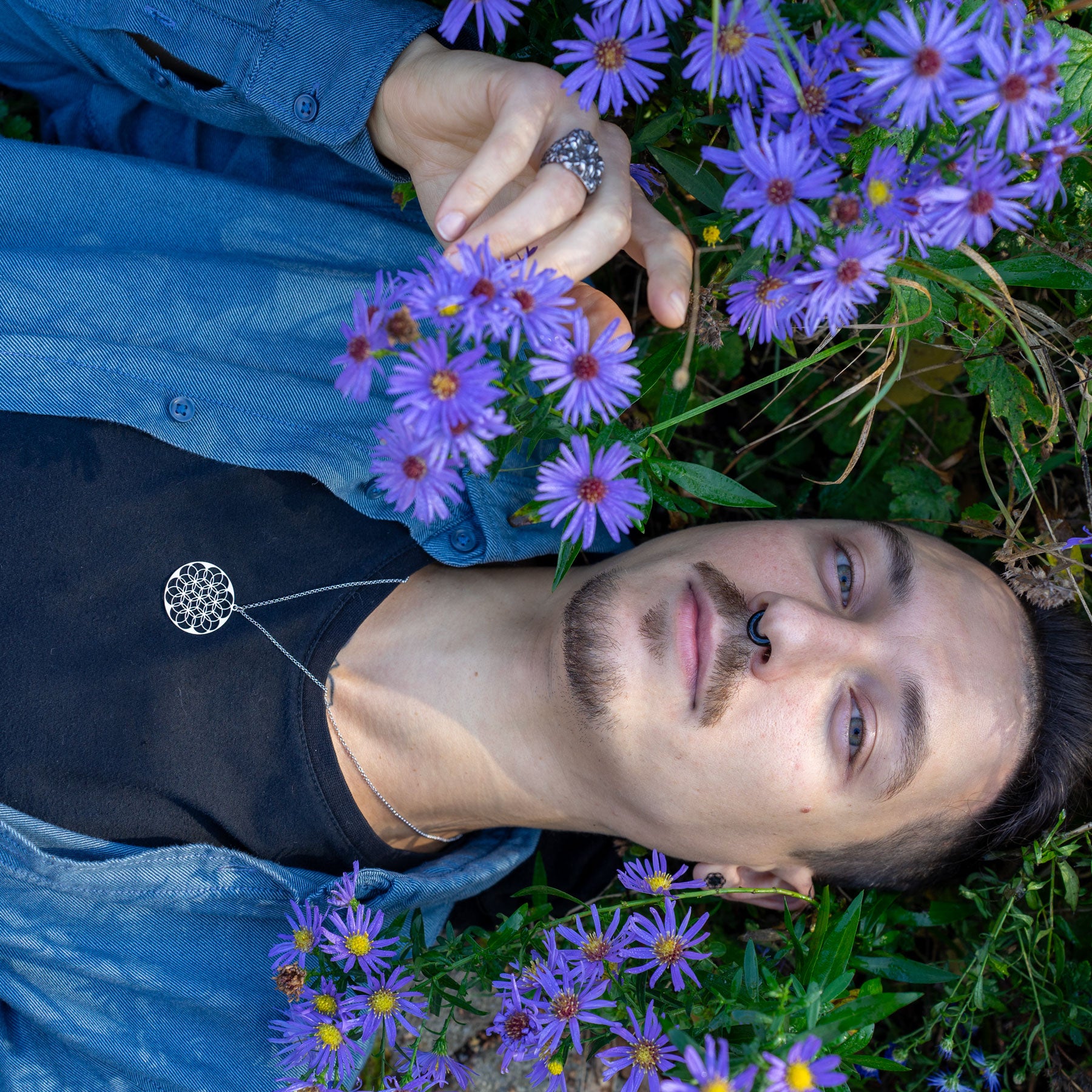 Blume des Lebens Kette | Edelstahl