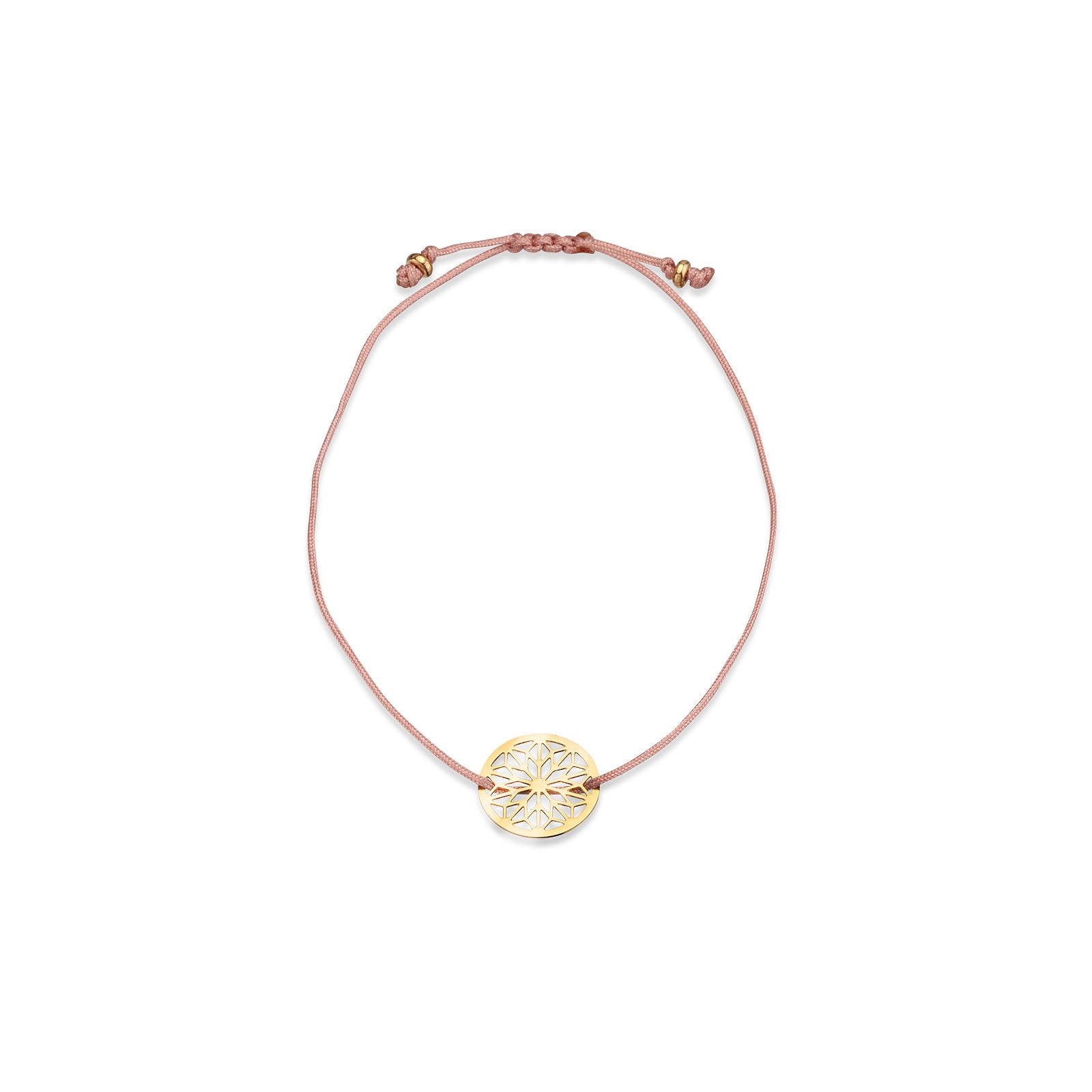 Armband mit Mandala Motiv vergoldet glänzend