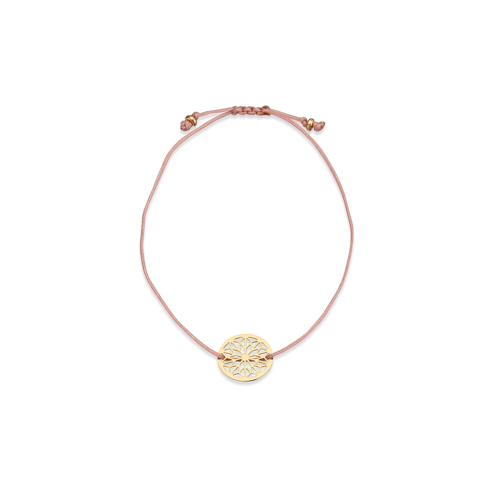 Armband mit Mandala Motiv vergoldet matt