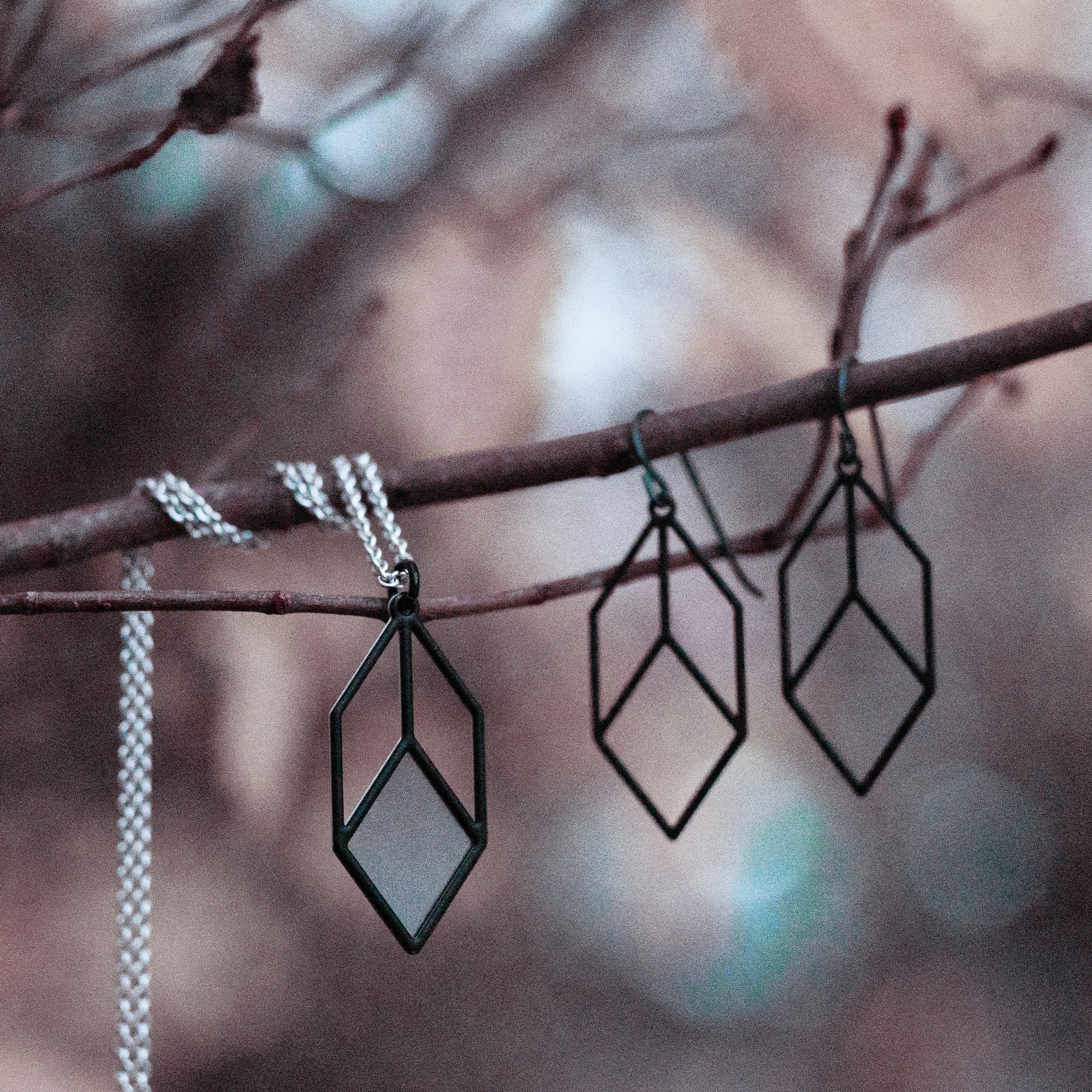 Schlichte Ohrringe | schwarz