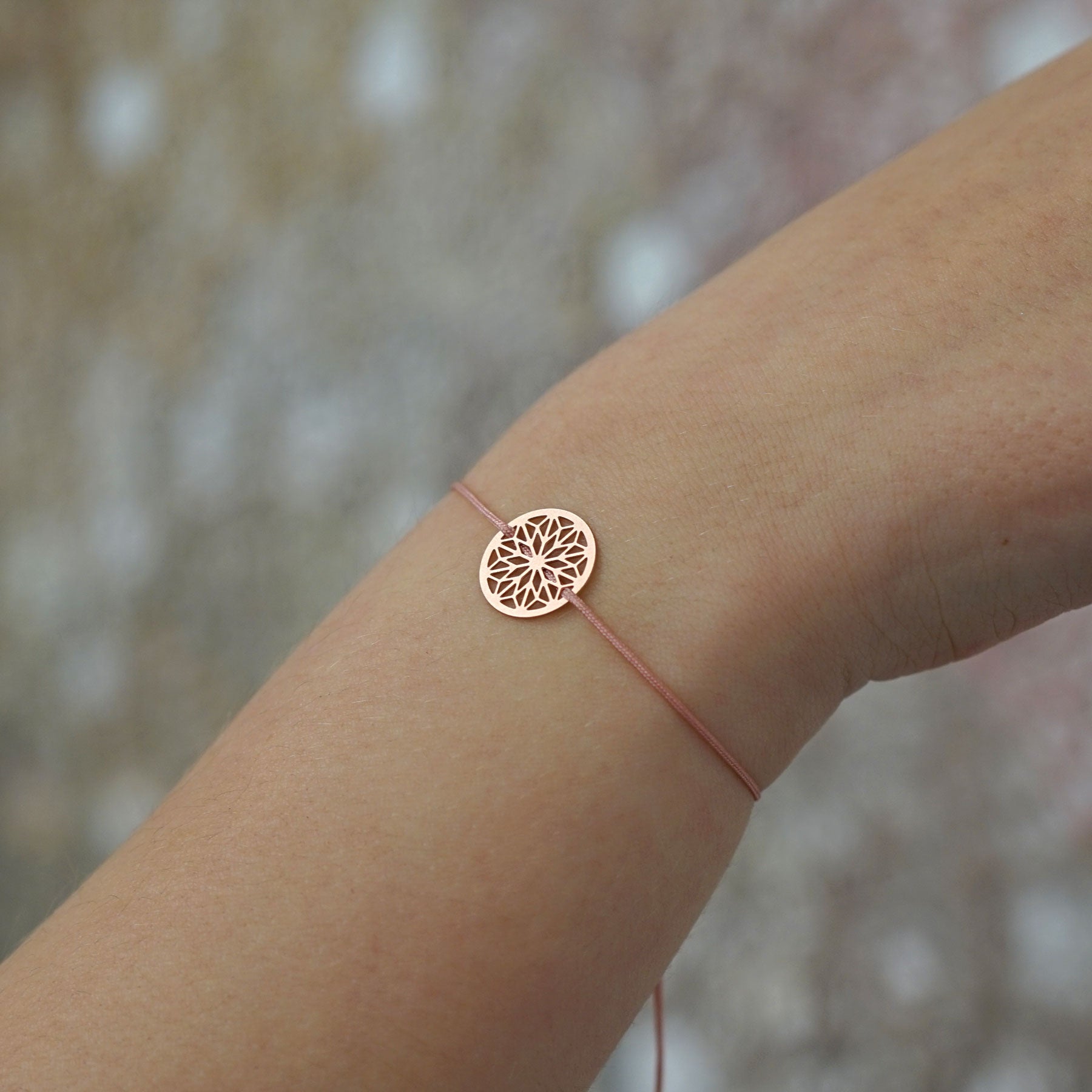 Armband mit Mandala Motiv Edelstahl