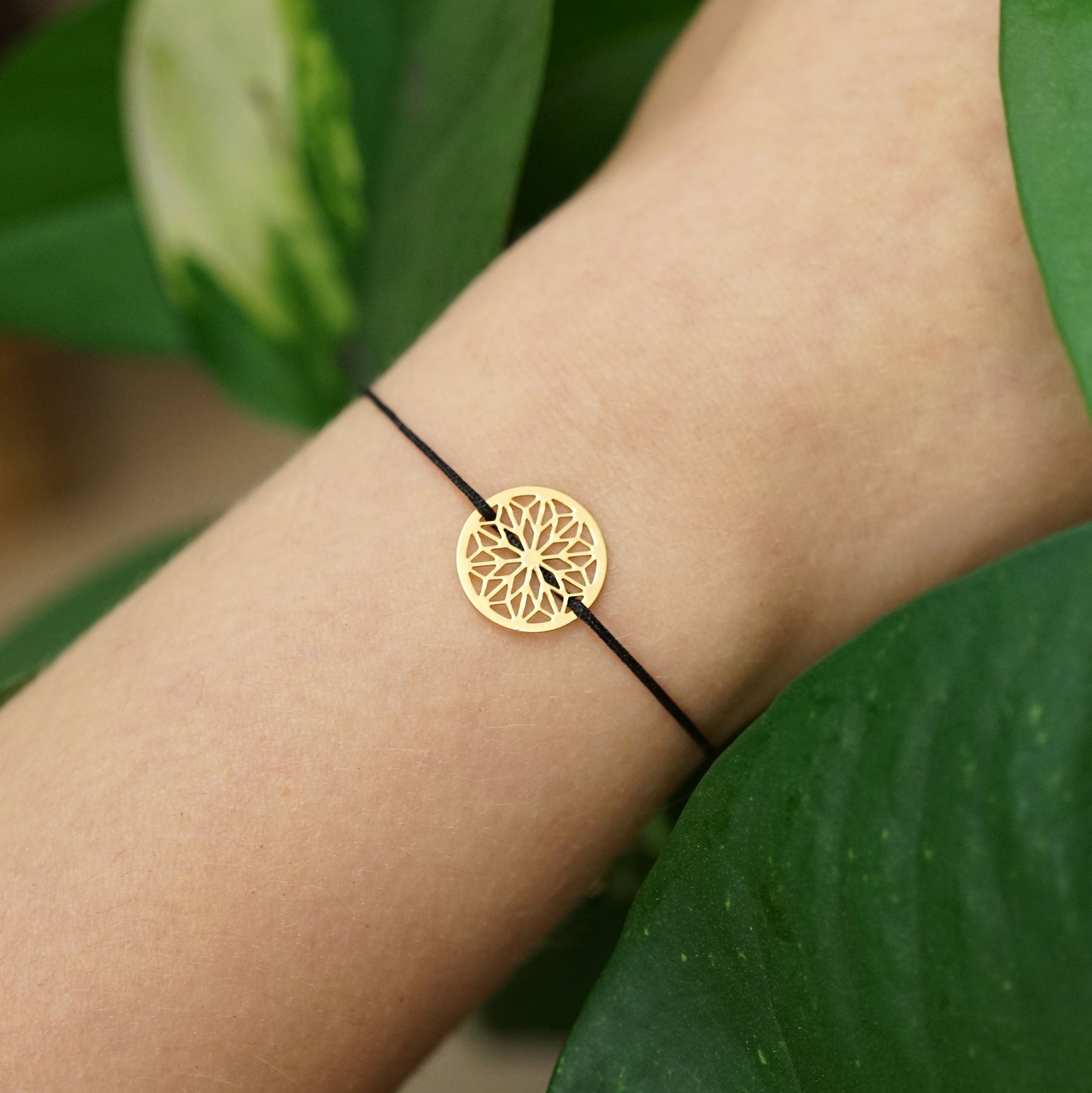 Armband mit Mandala Motiv Edelstahl