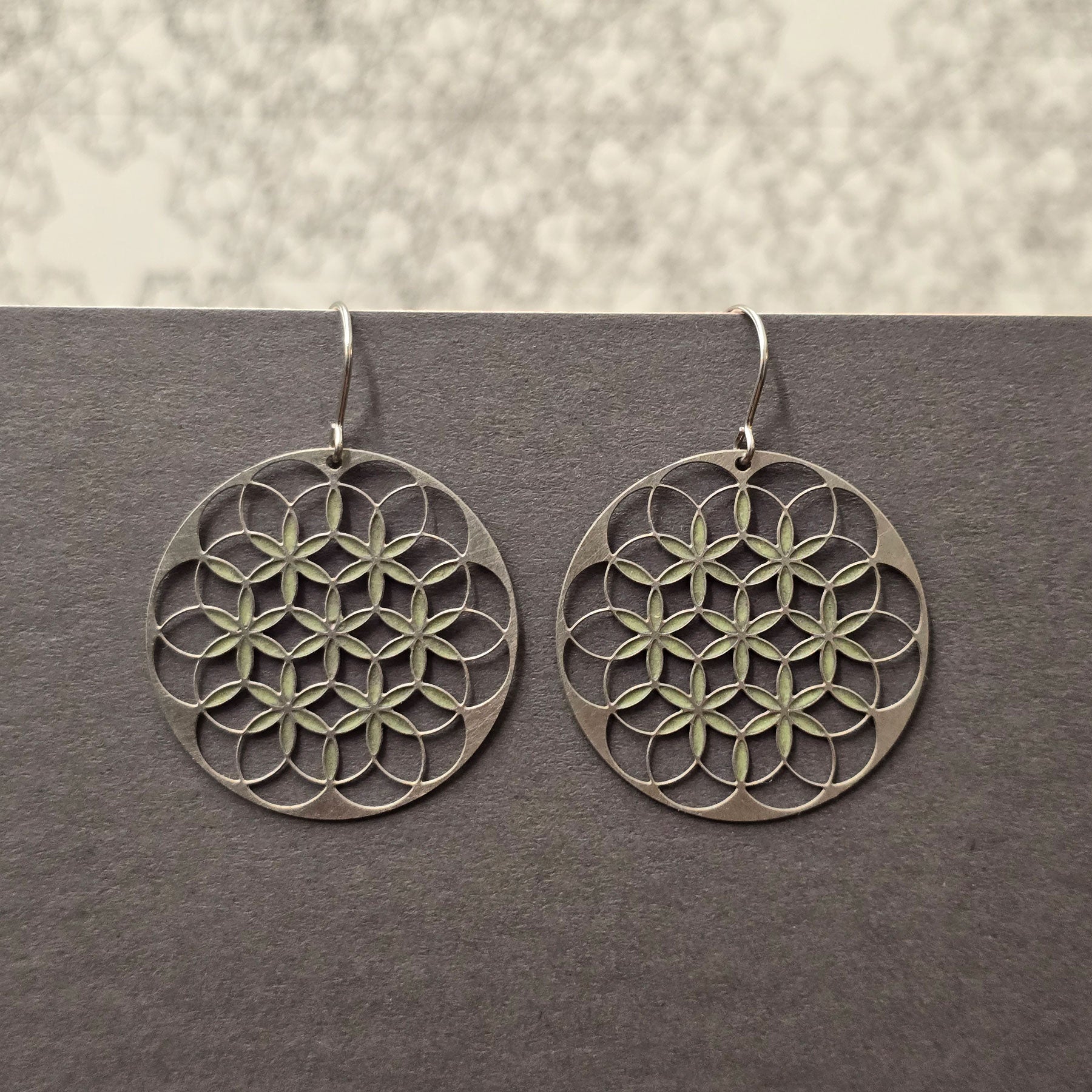 Flower of Life Ohrringe | floureszierend