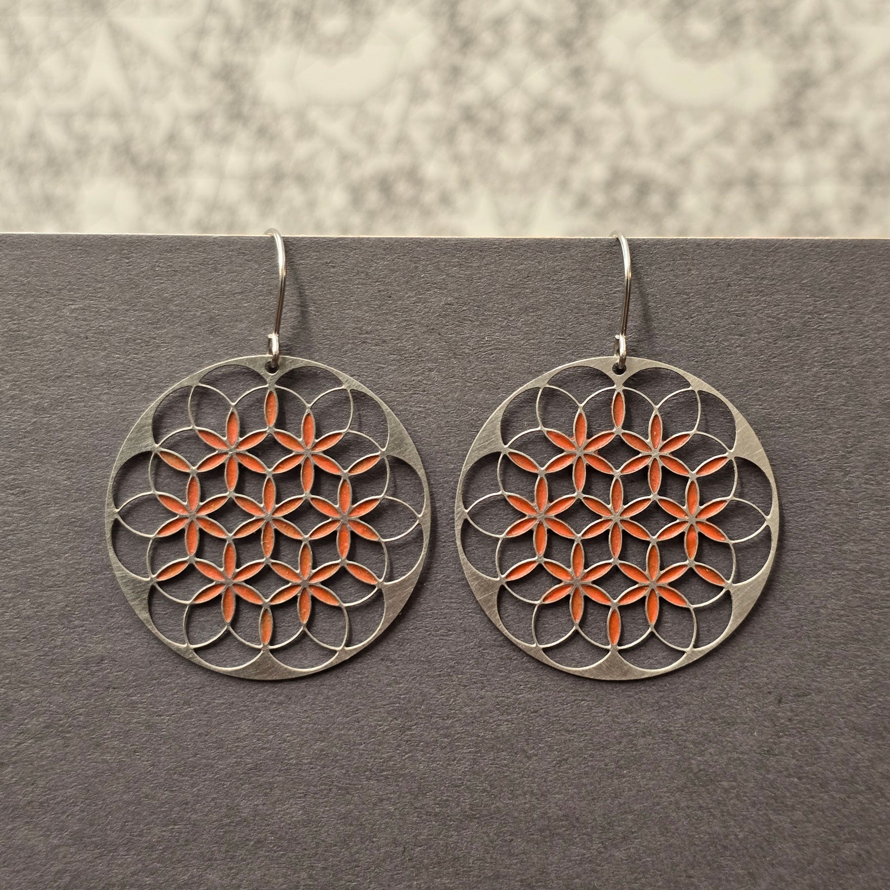 Flower of Life Ohrringe | floureszierend