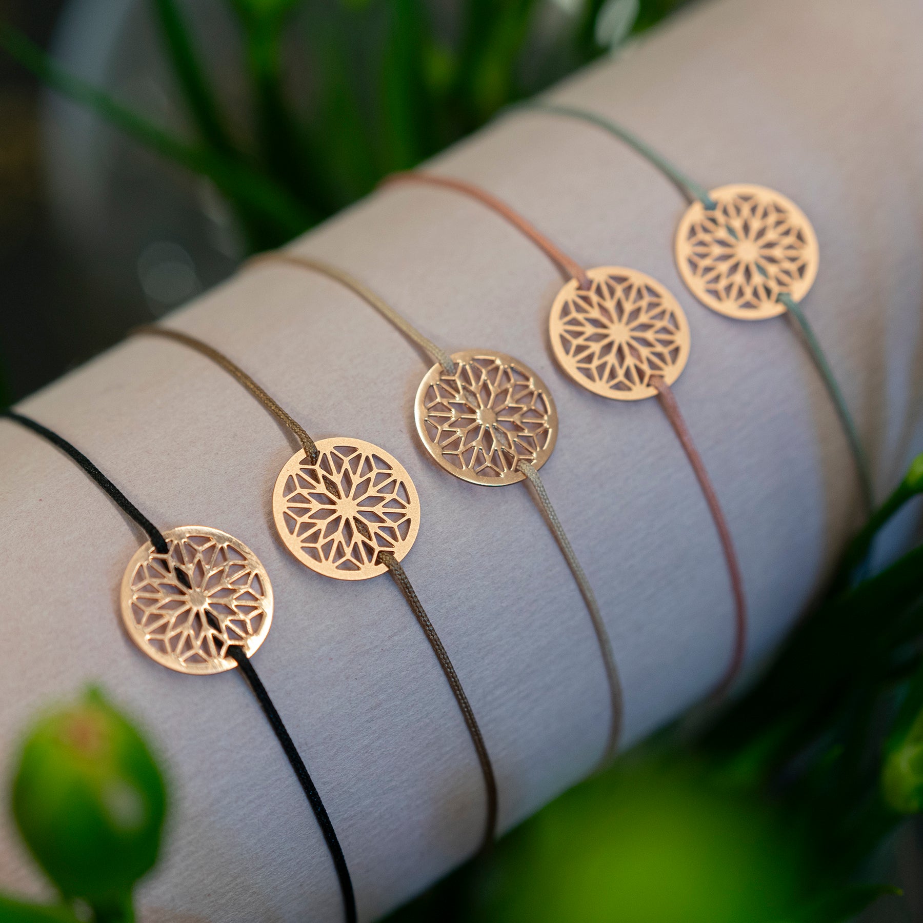 Armband mit Mandala Motiv Edelstahl