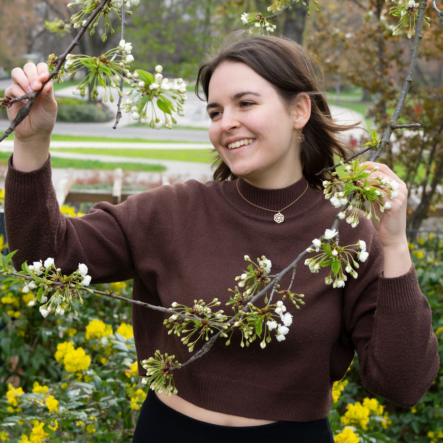 Samen des Lebens Anhänger | Bronze