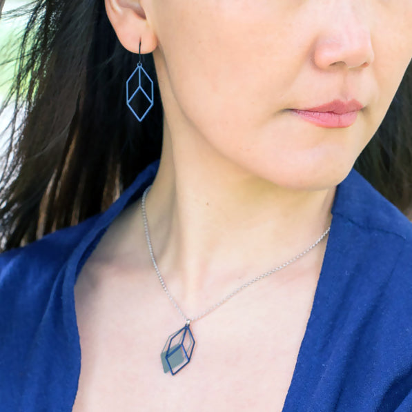 Schlichte Ohrringe | blau