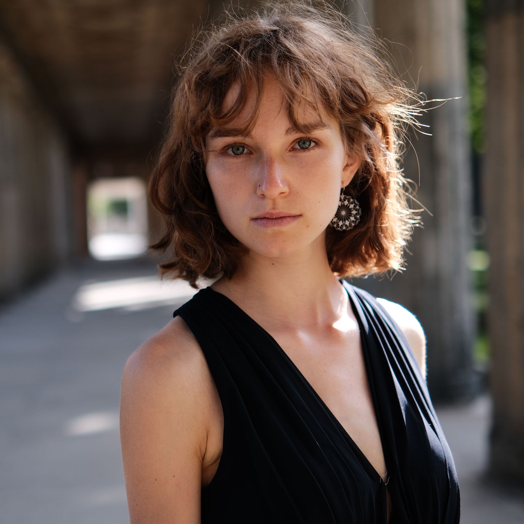 Ausgefallene moderne Ohrringe Edelstahl