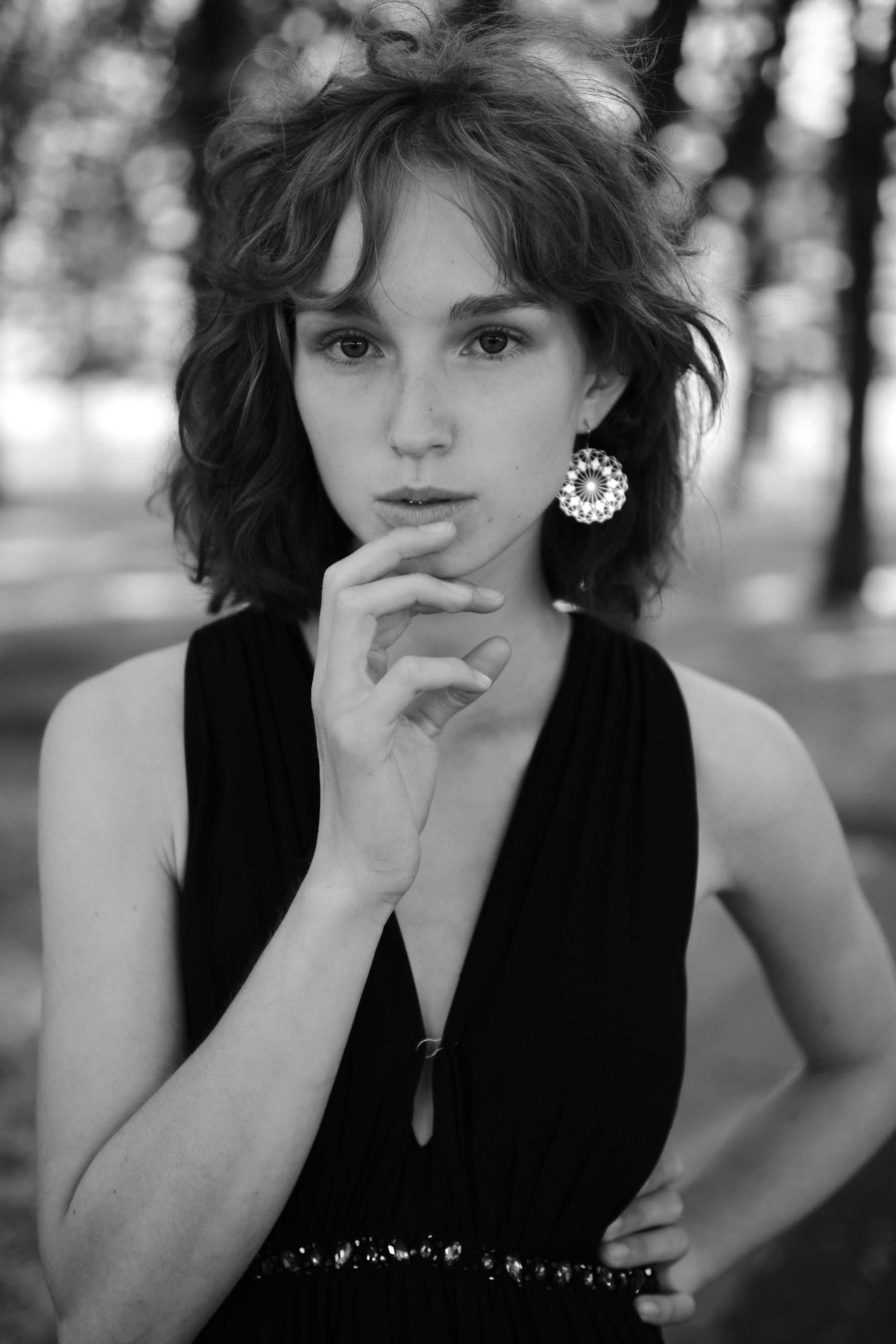 Ausgefallene moderne Ohrringe Edelstahl