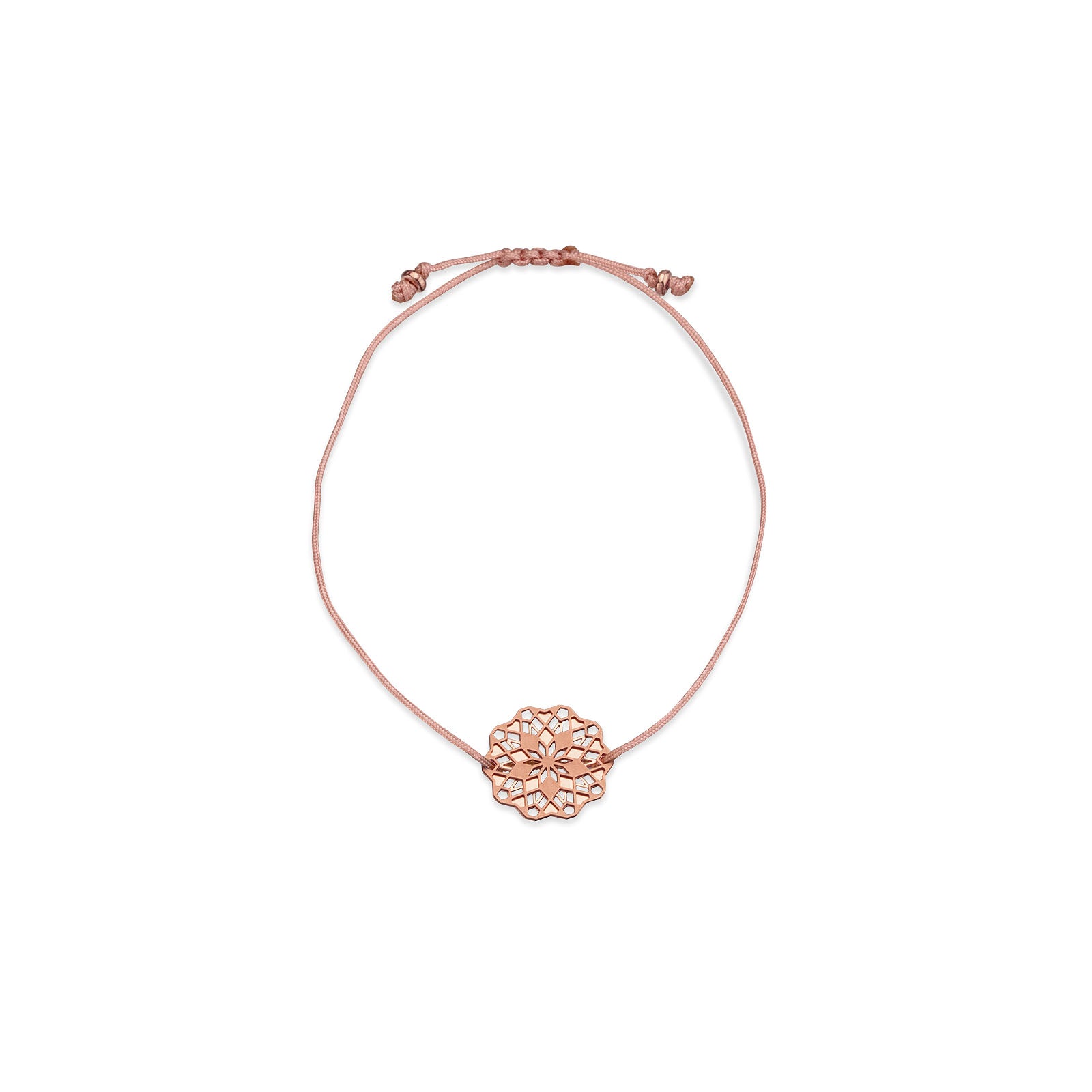 Mandala-Armband "Floria" rosévergoldet - einfaches Band