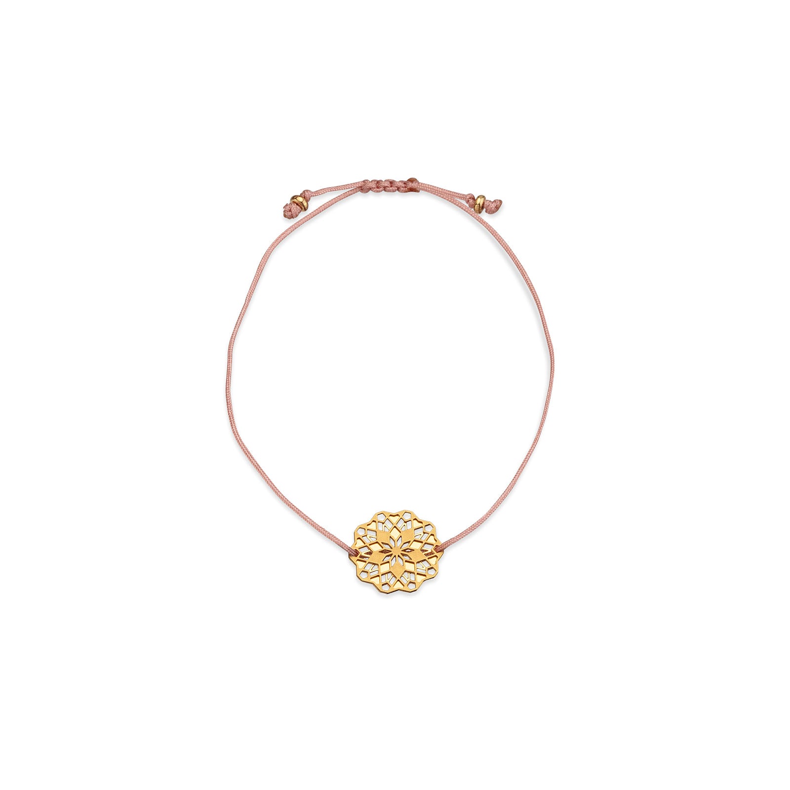 Mandala-Armband "Floria" vergoldet - einfaches Band