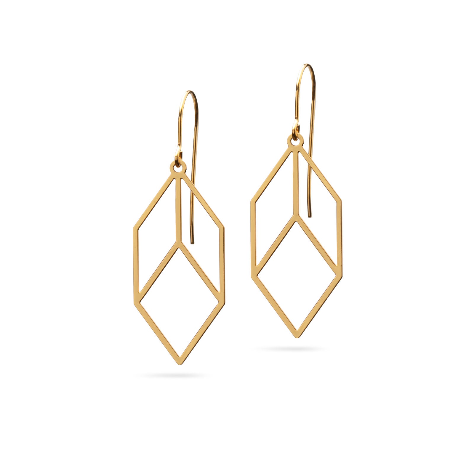 Schlichte Ohrringe | vergoldet matt