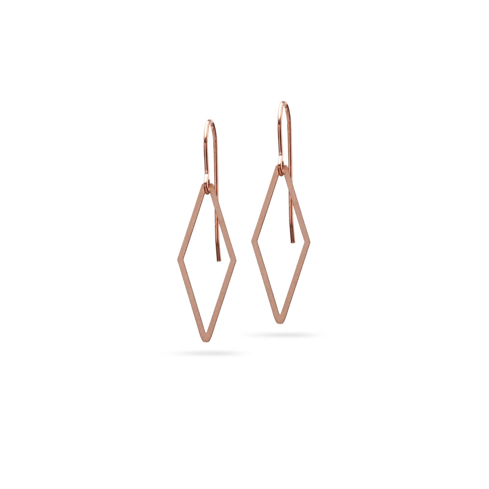 Puristische Ohrringe | Bronze