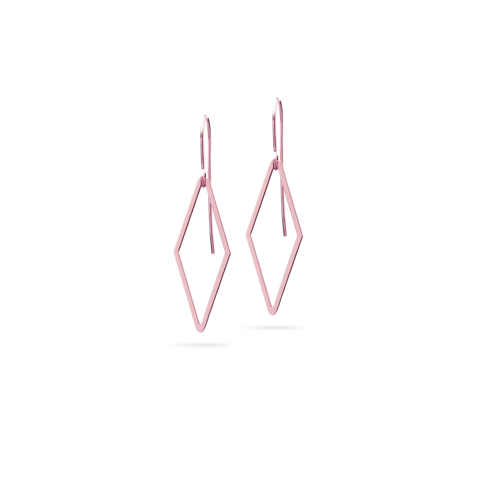 Puristische Ohrringe | rosévergoldet matt