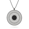 Schwarze Sonne Kettenanhänger  | schwarze Kugelkette - Ausgefallener Designerschmuck, bracelets/Armbänder, earrings/Ohrringe, necklaces/Ketten