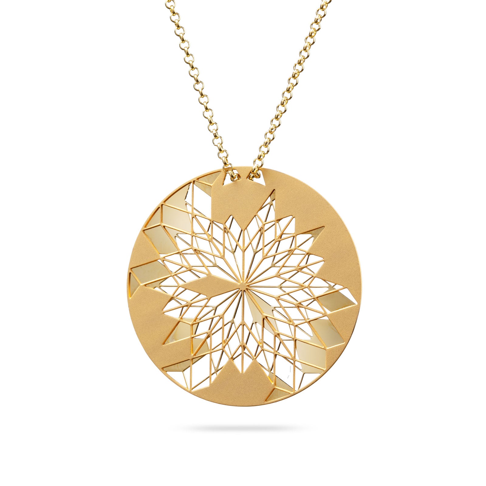 Ausgefallene Kette "Dreamcatcher Little" vergoldet