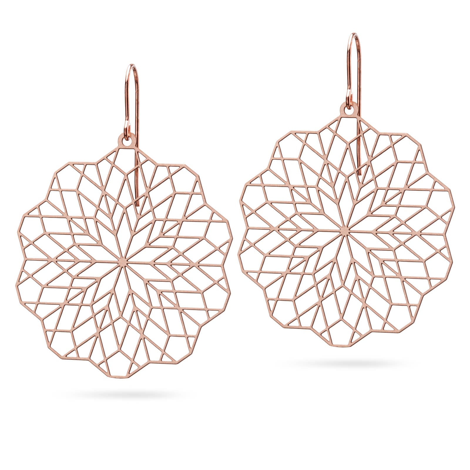 Leichte große Ohrringe | Bronze