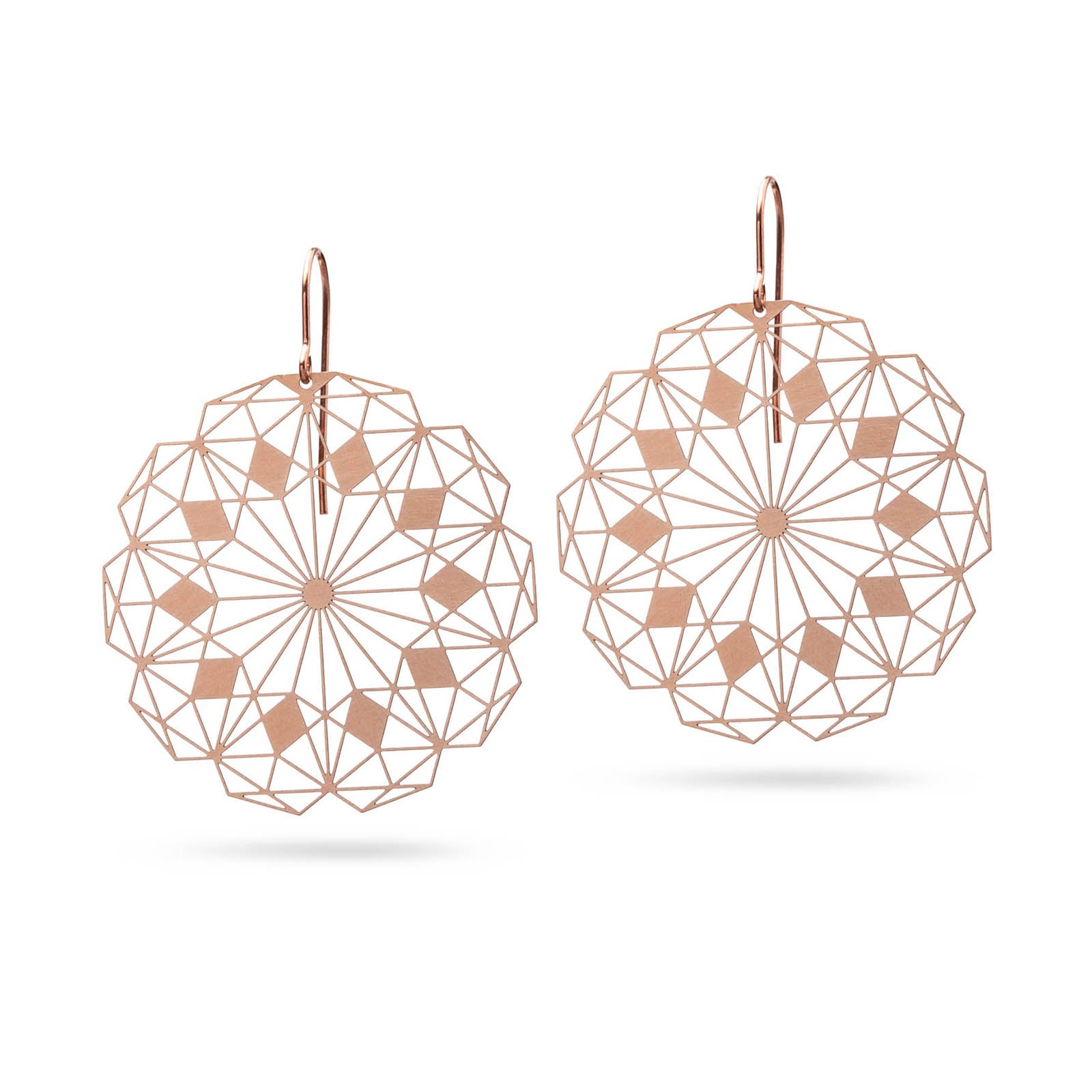 Ausgefallene moderne Ohrringe Bronze
