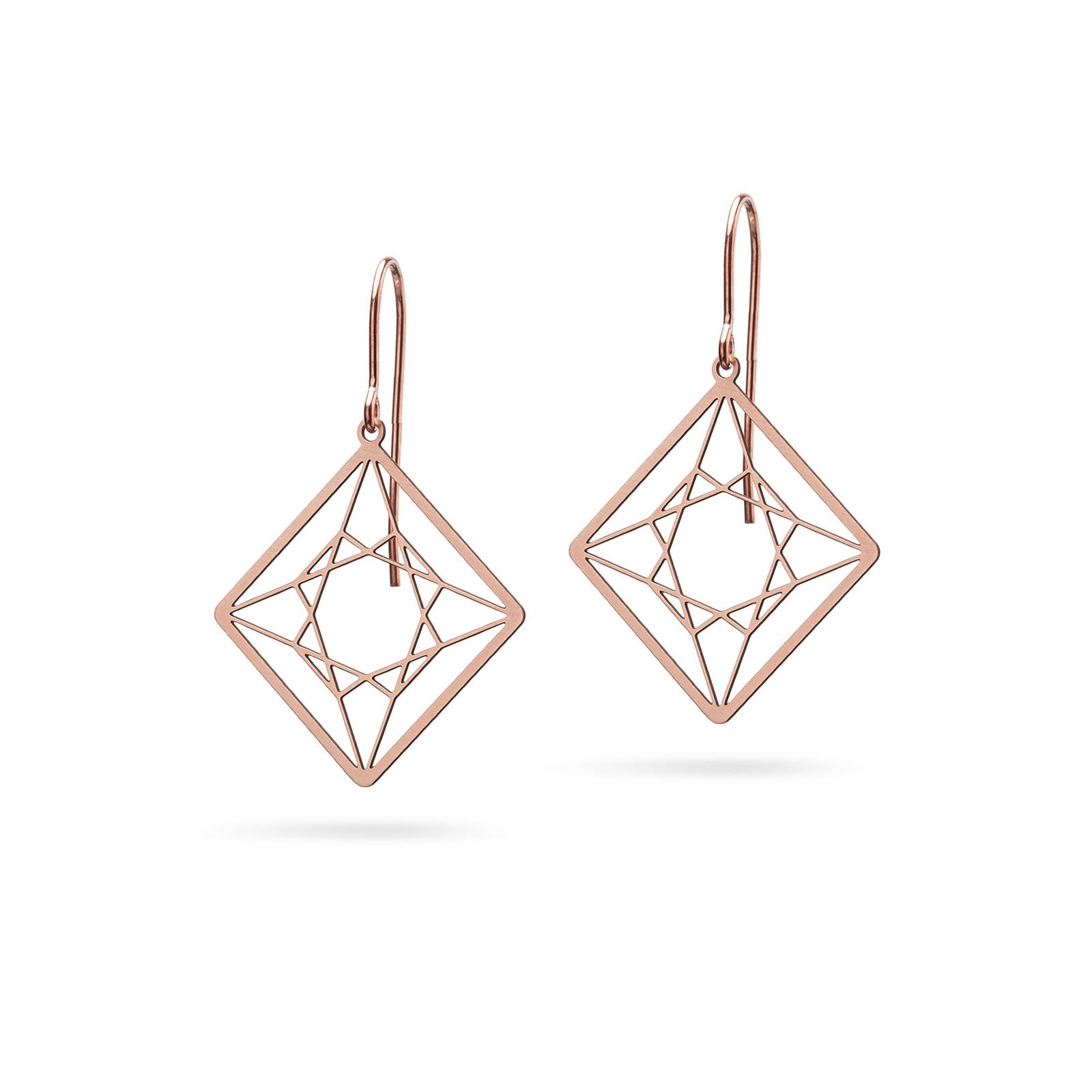 Ohrringe Princess Cut Bronze