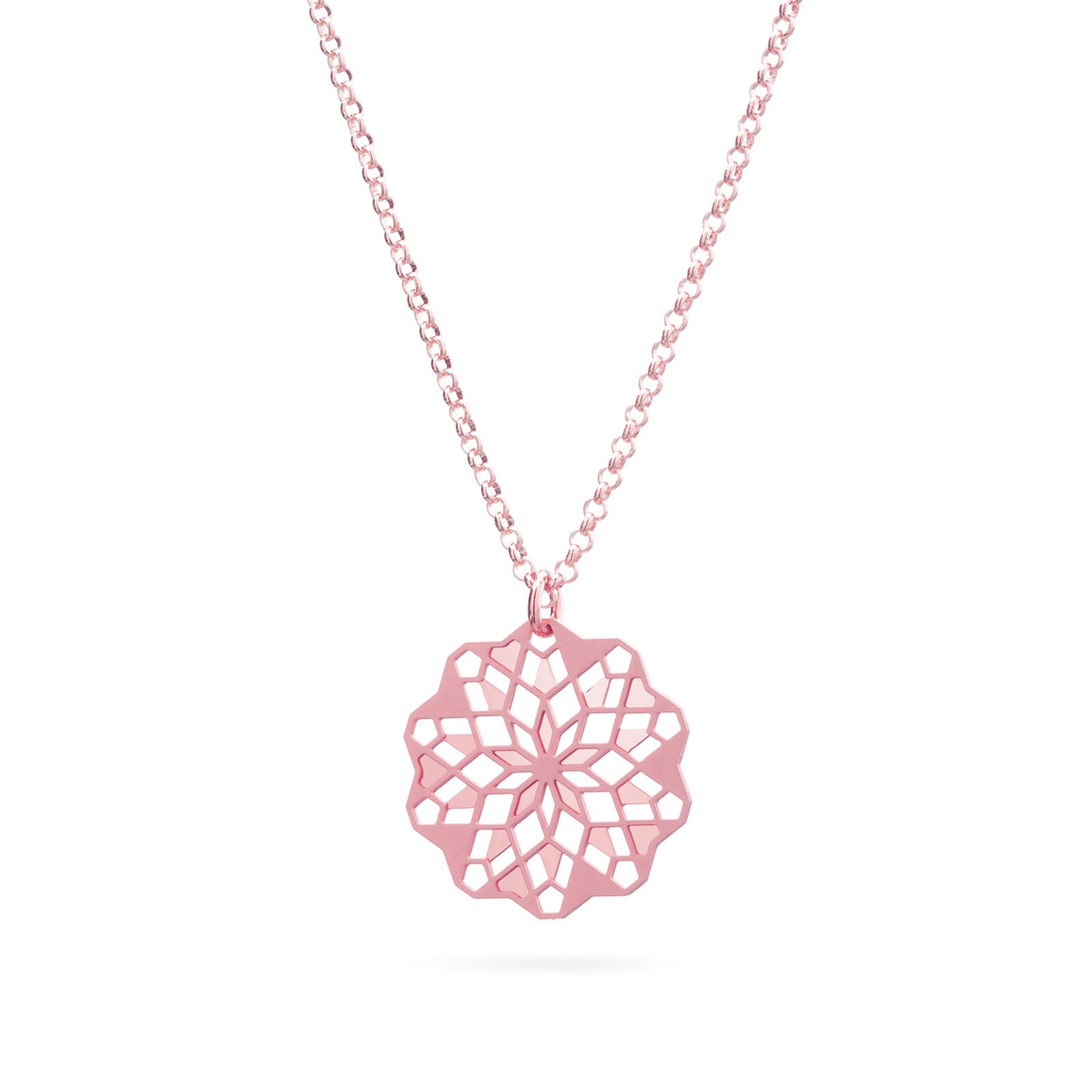 Filigrane Kette "Floretta" rosévergoldet