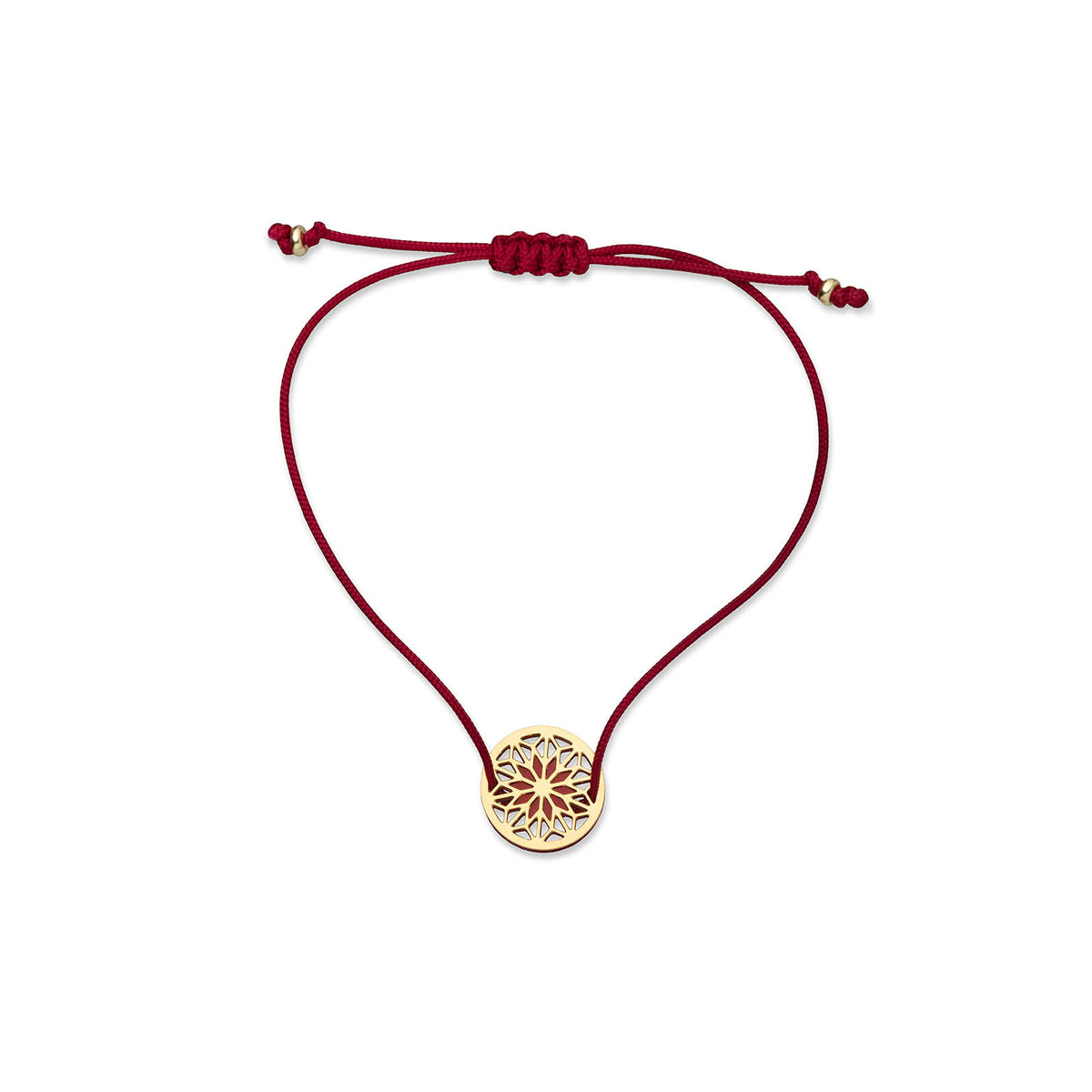 Armband Bicolor mit Mandala Motiv gold/rot | MANDALA KOMPLEX