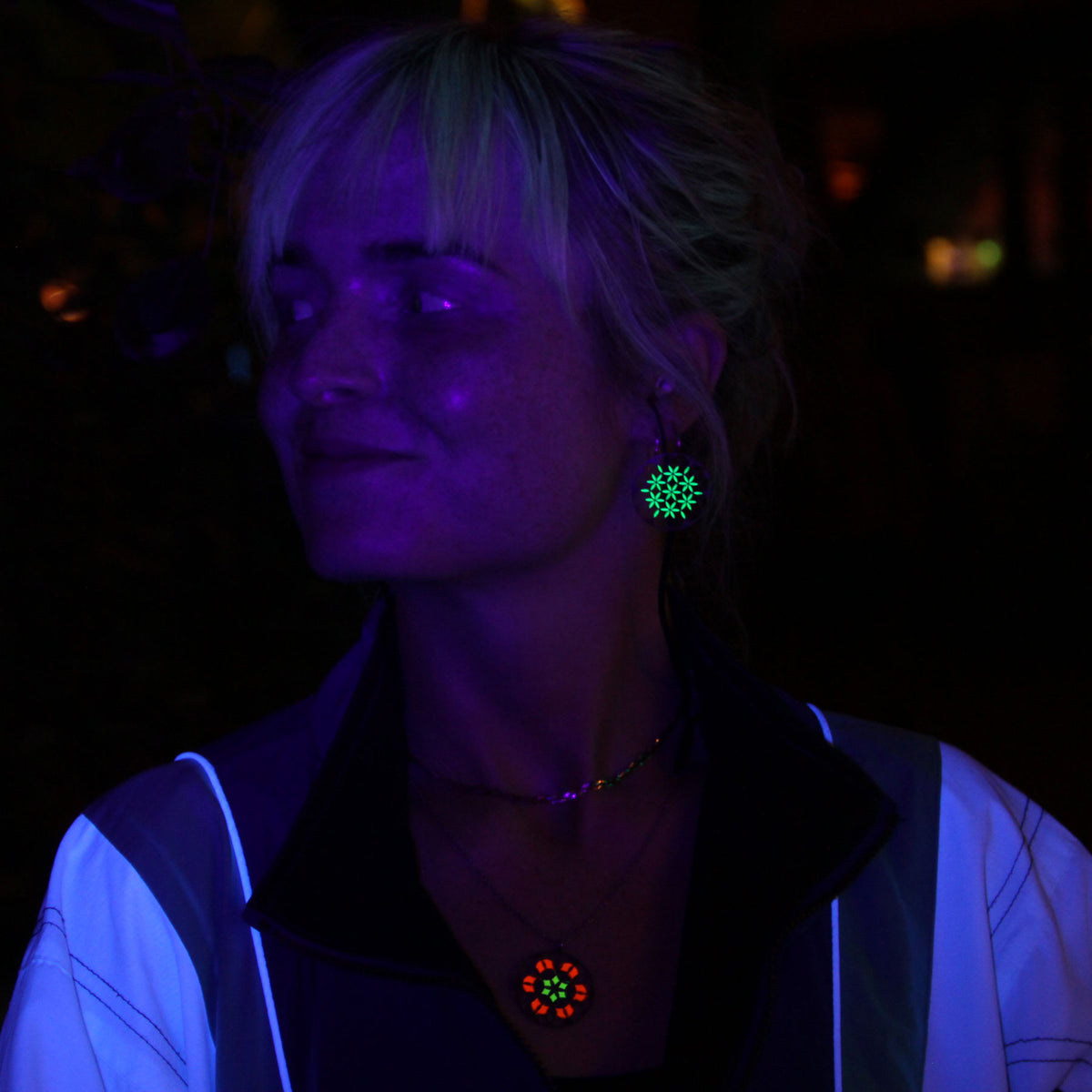 Anhänger Flower Of Life Komplex | fluoreszierend