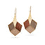 Statement Ohrringe mit Holz klein