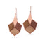 Statement Ohrringe mit Holz klein