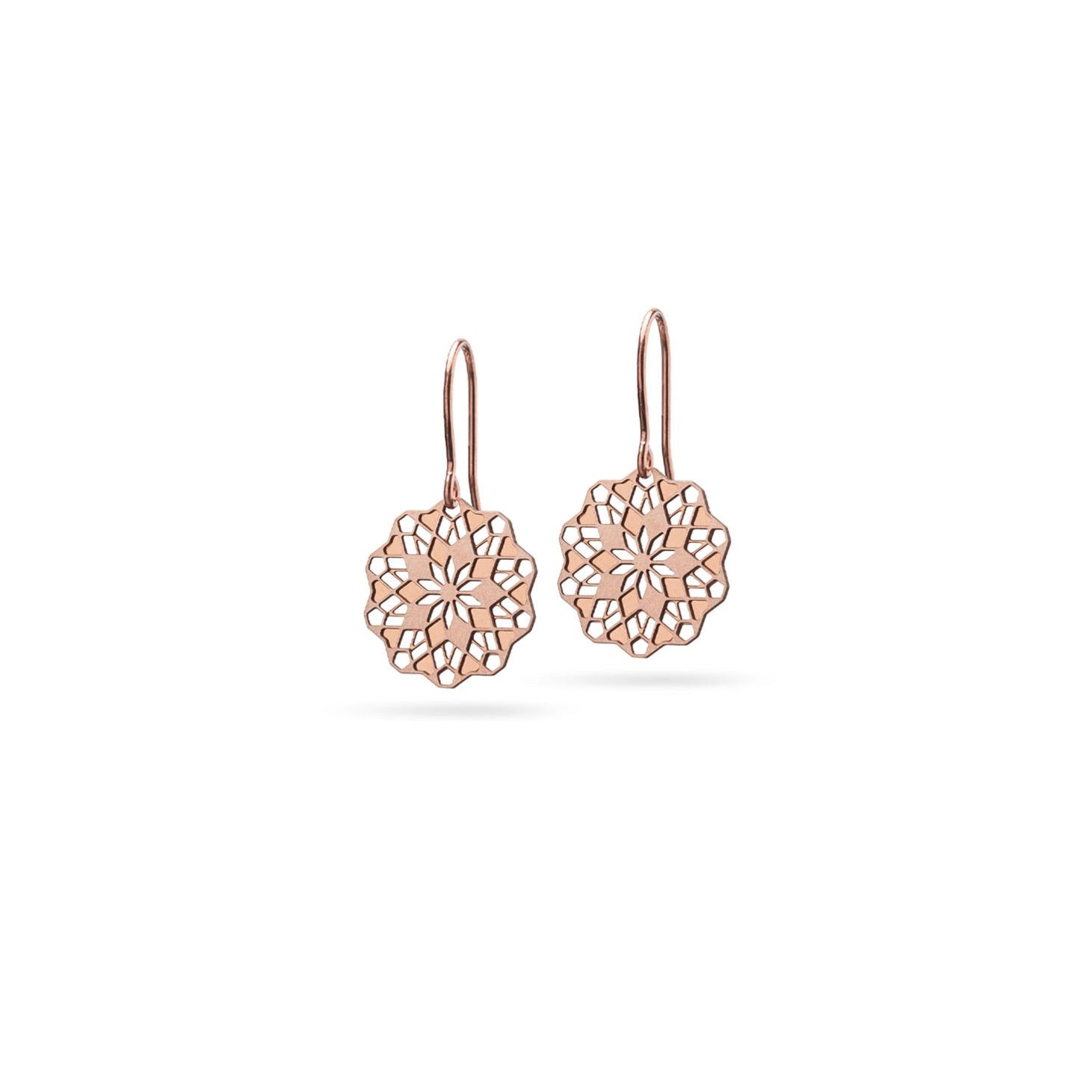 Florale Ohrringe "Florita" Bronze