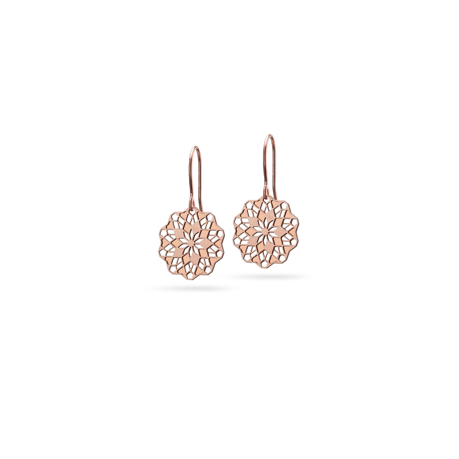 Florale Ohrringe "Florita" Bronze