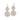 Florale Bicolor Ohrhänger | Gold / Edelstahl - Ausgefallener Designerschmuck, bracelets/Armbänder, earrings/Ohrringe, necklaces/Ketten